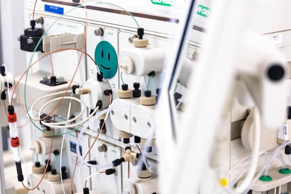 Advanced chromatography equipment used by evitria for the high-throughput purification of recombinant antibodies